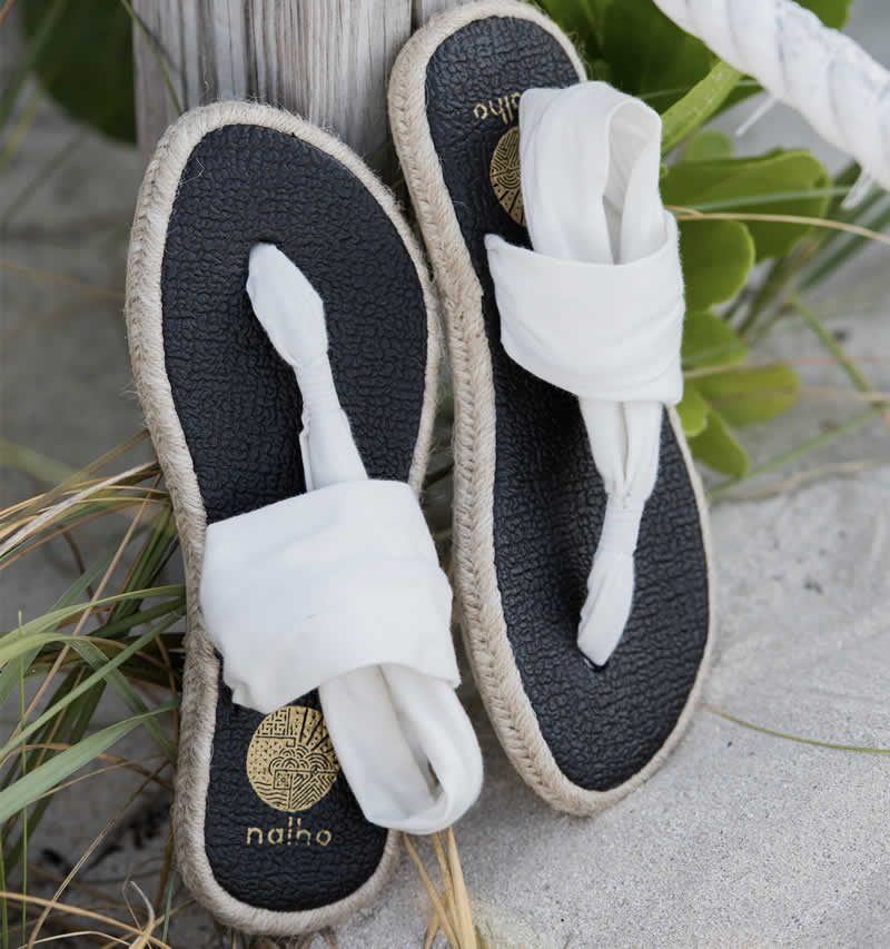 sandals made from yoga mats