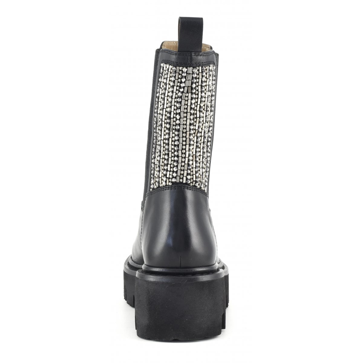 Stivale con elastico e ricamo posteriore suola extra light