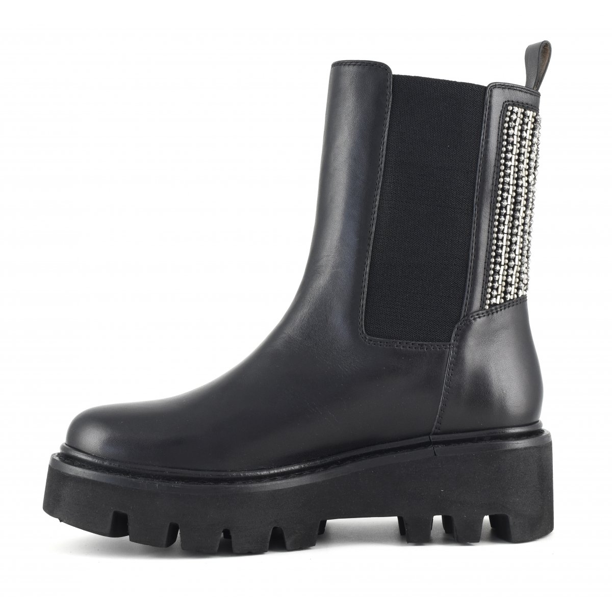 Stivale con elastico e ricamo posteriore suola extra light