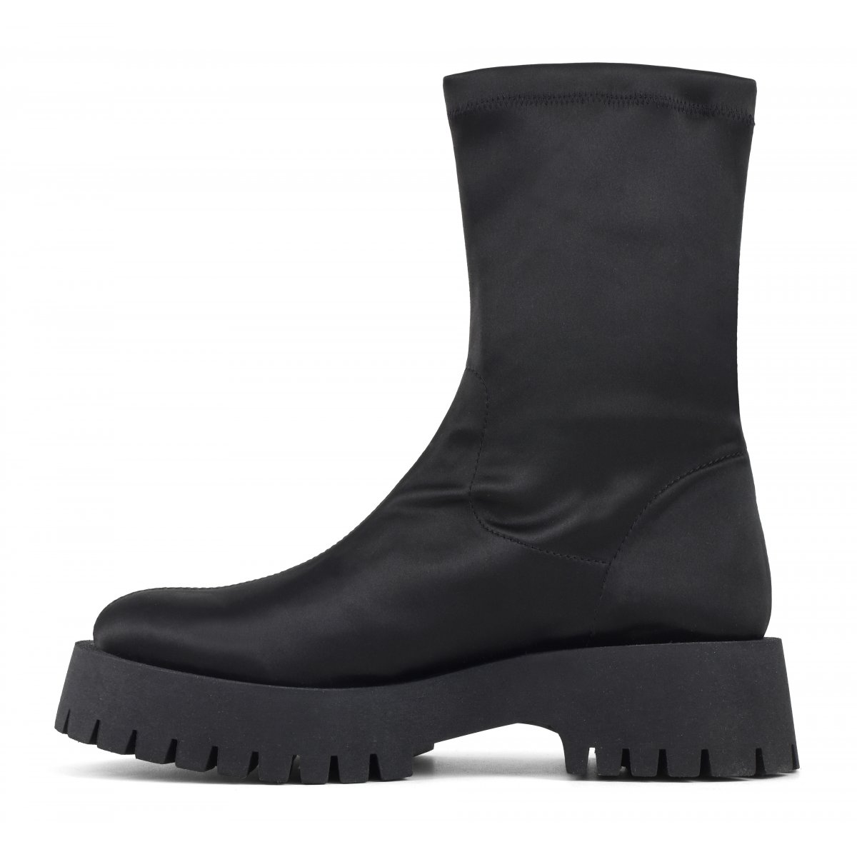 Stivale a calzino in tessuto satin