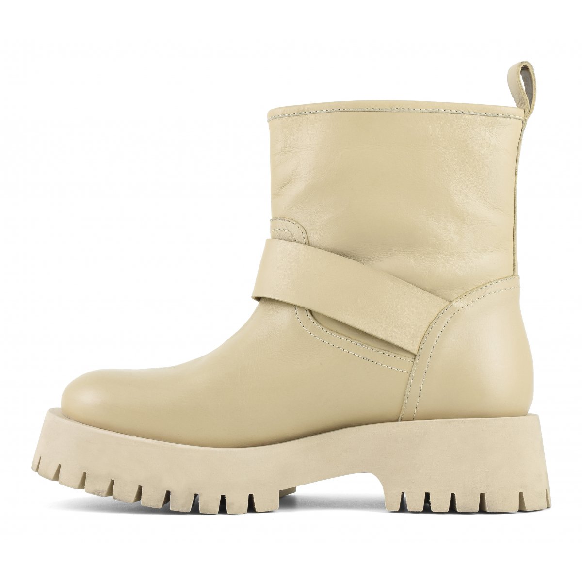 Biker boot con fibbia gioiello