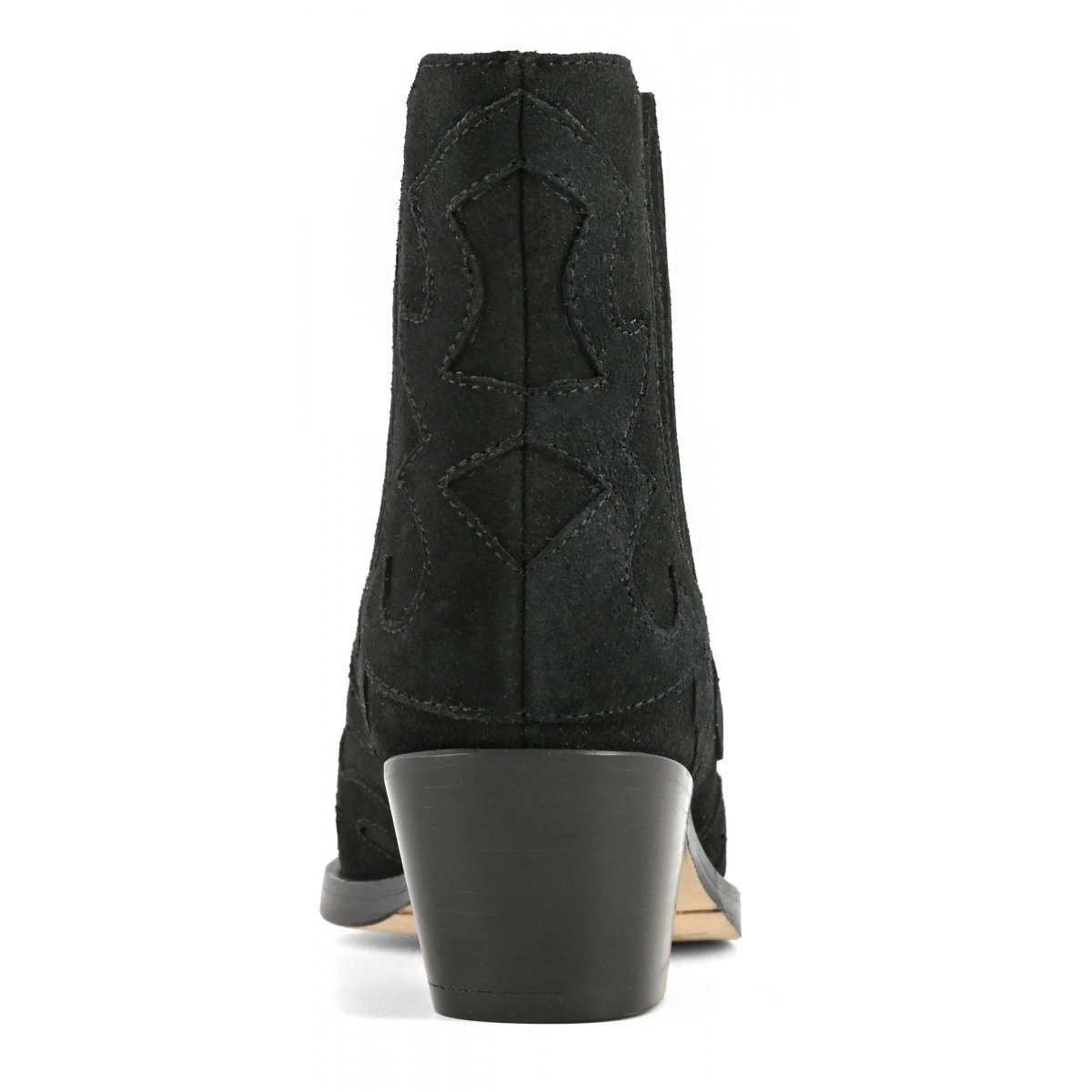 Stivale texano basso con tagli in rilievo