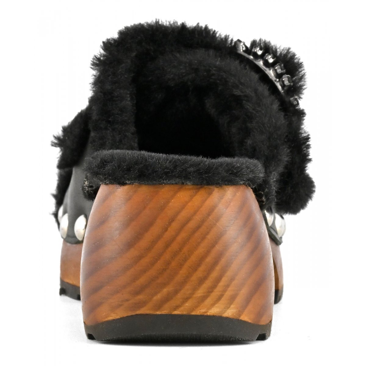 Zoccolo aperto con fibbie gioiello