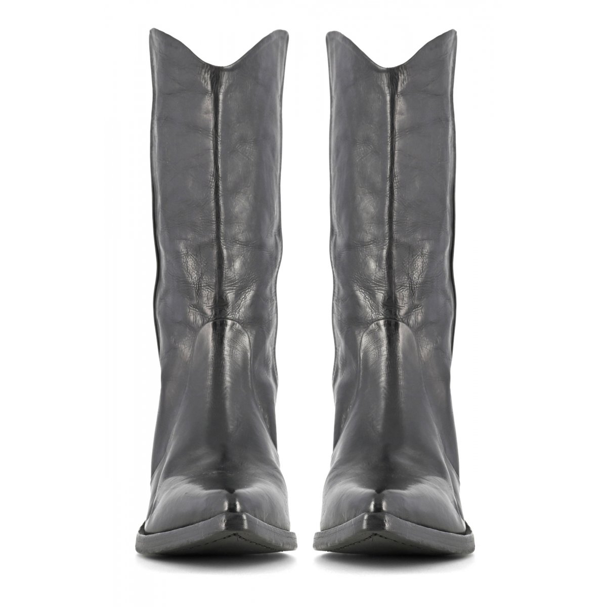 Stivale texano altezza media effetto invecchiato