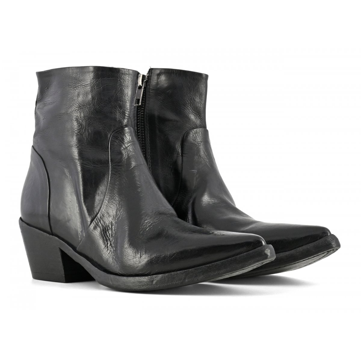 Stivale texano basso effetto invecchiato