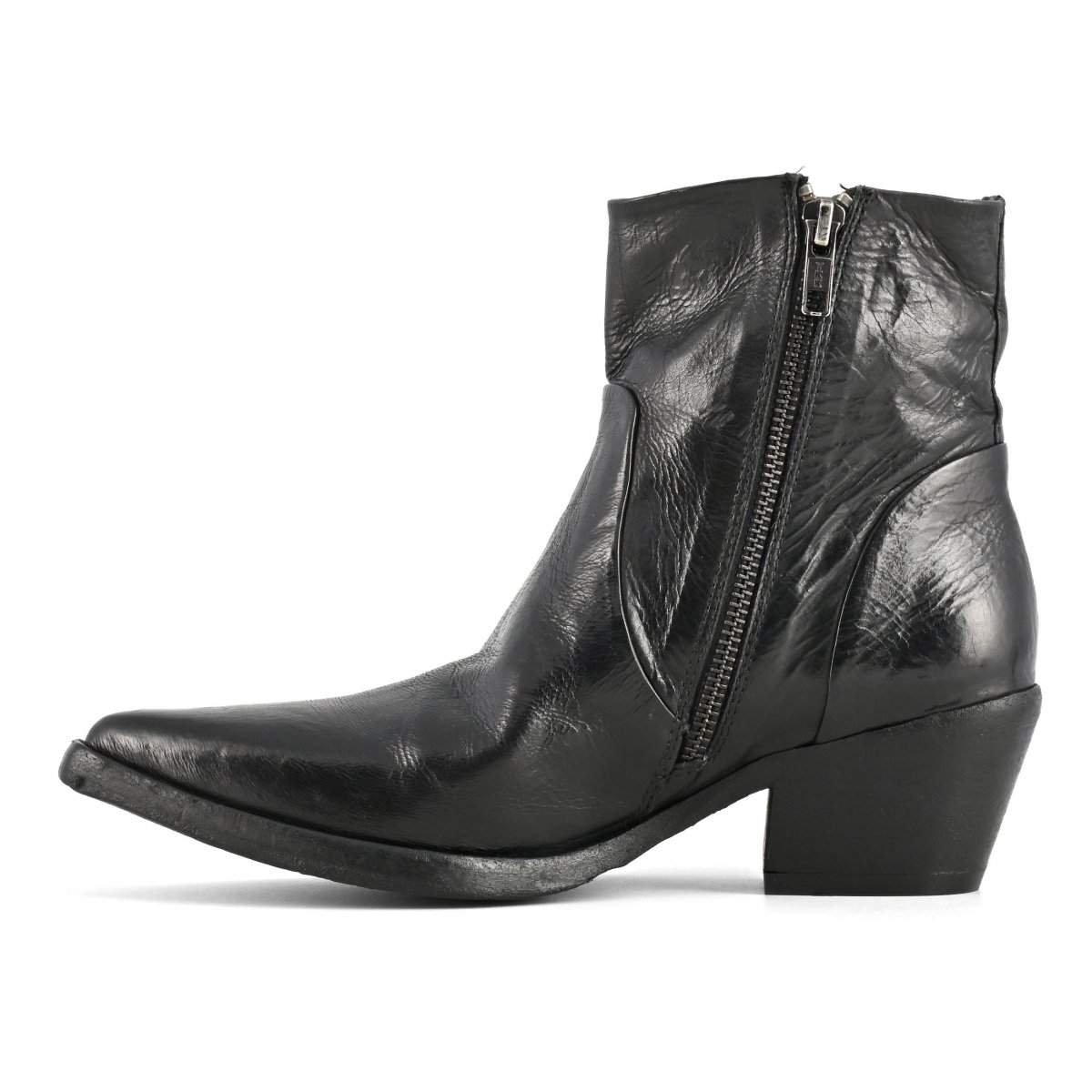 Stivale texano basso effetto invecchiato