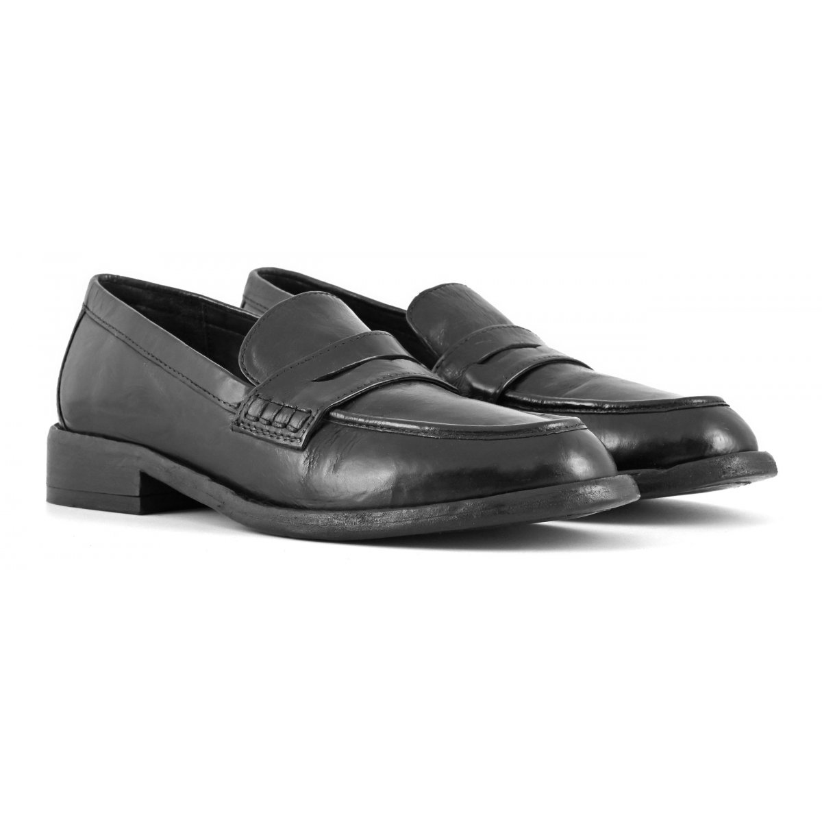 Mocassino effetto invecchiato