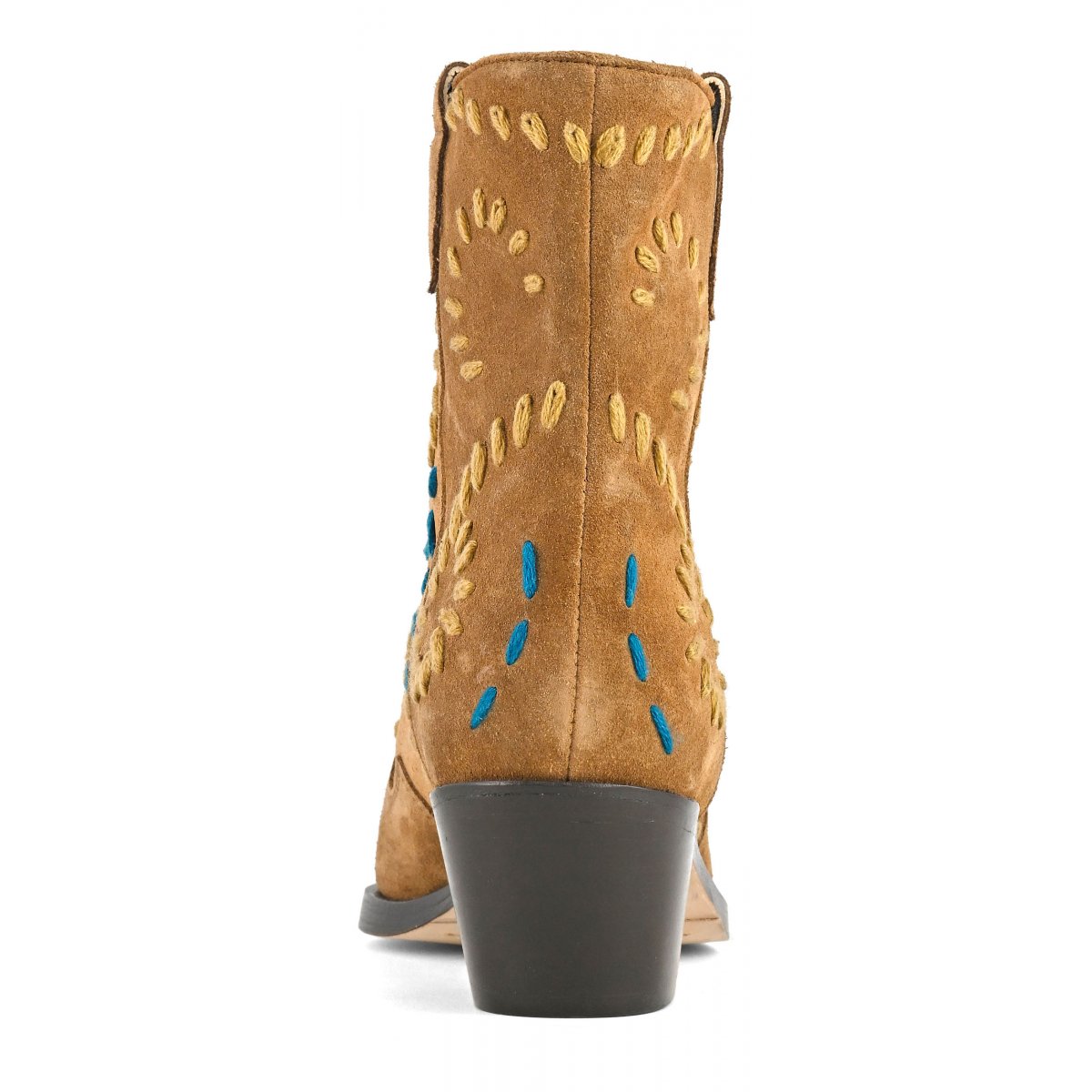 Stivale texano basso con ricami