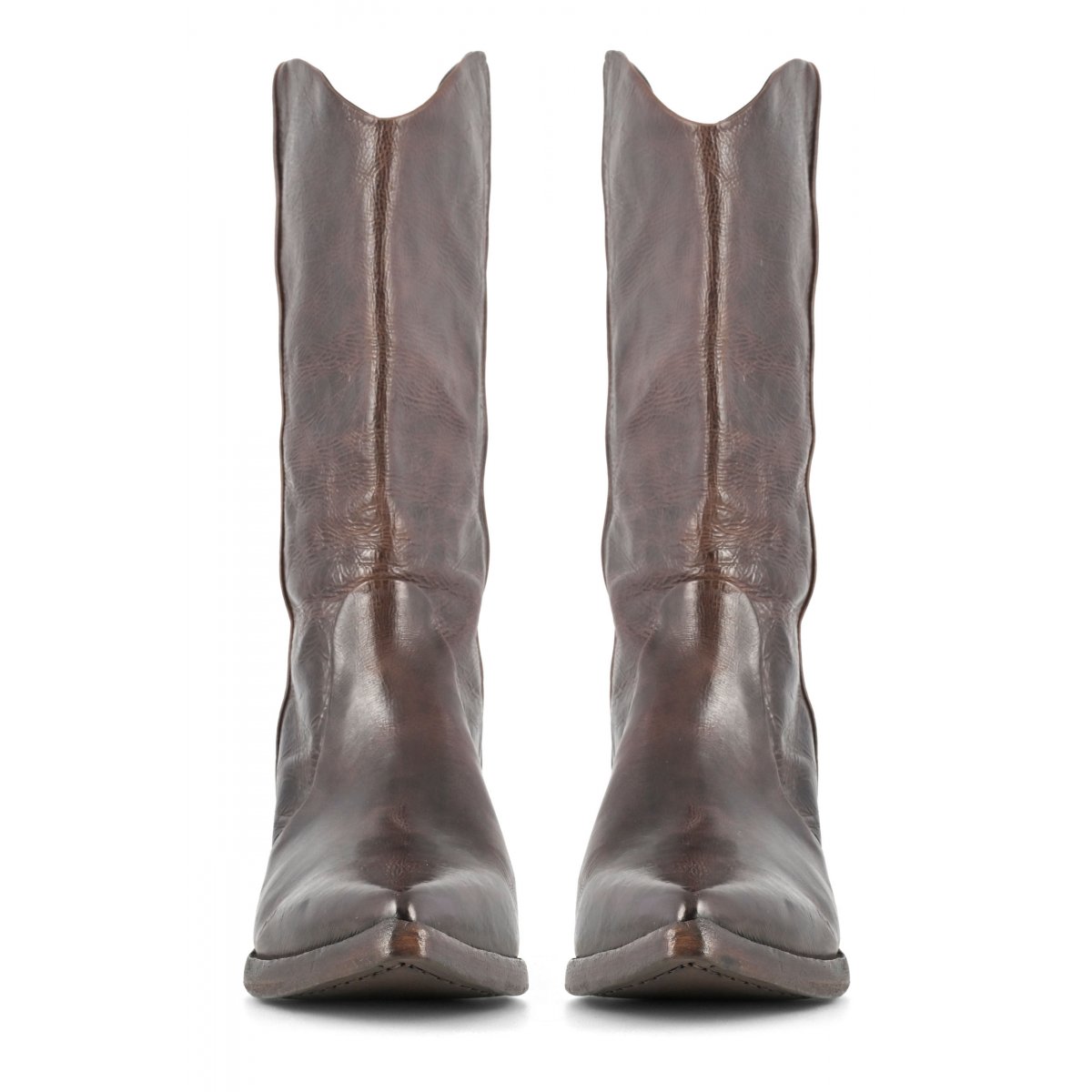 Stivale texano altezza media effetto invecchiato