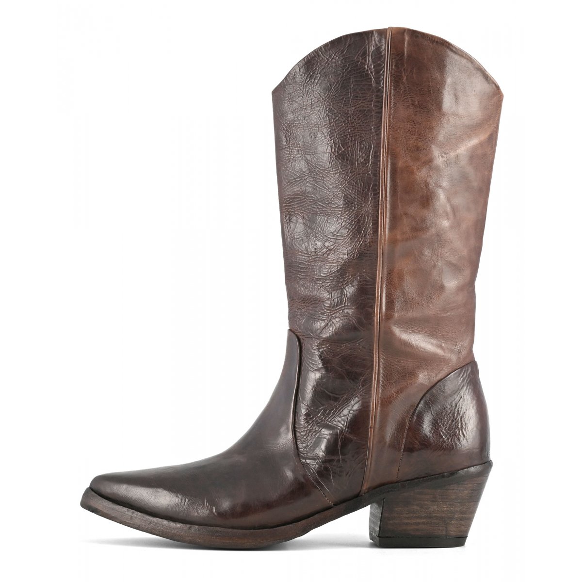 Stivale texano altezza media effetto invecchiato