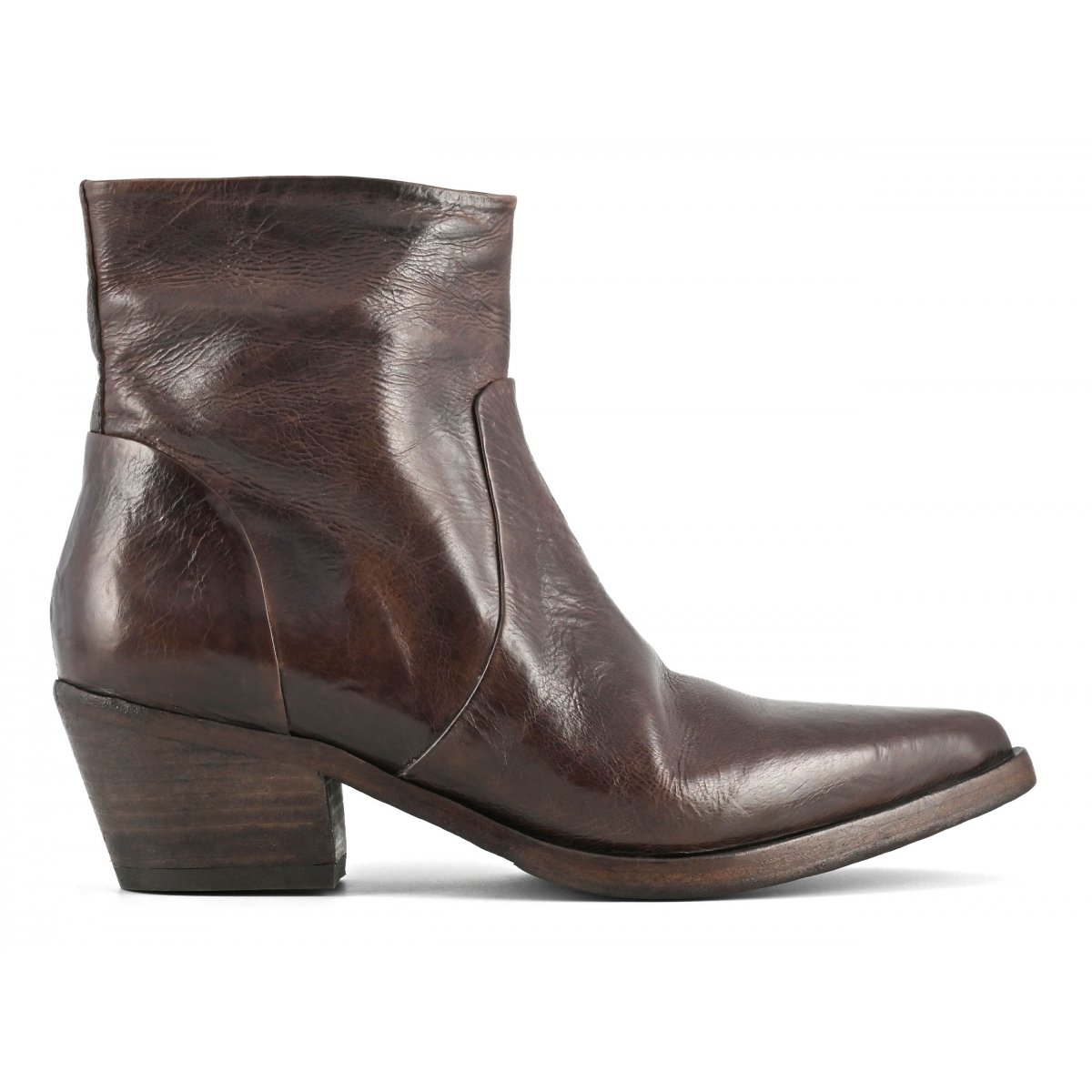 Stivale texano basso effetto invecchiato