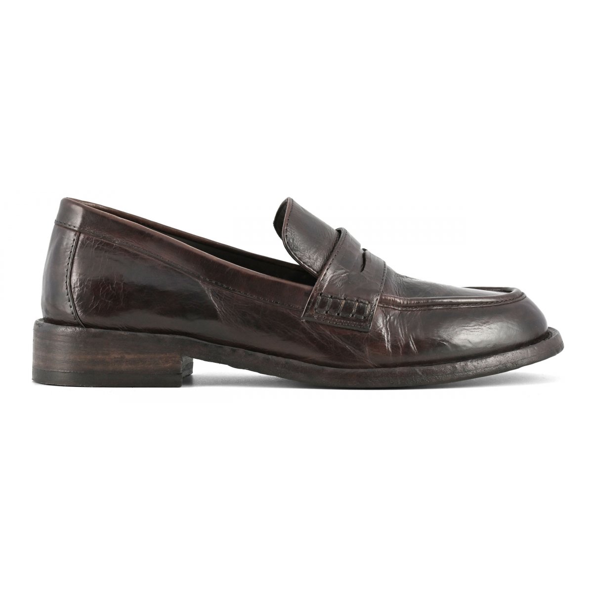 Mocassino effetto invecchiato