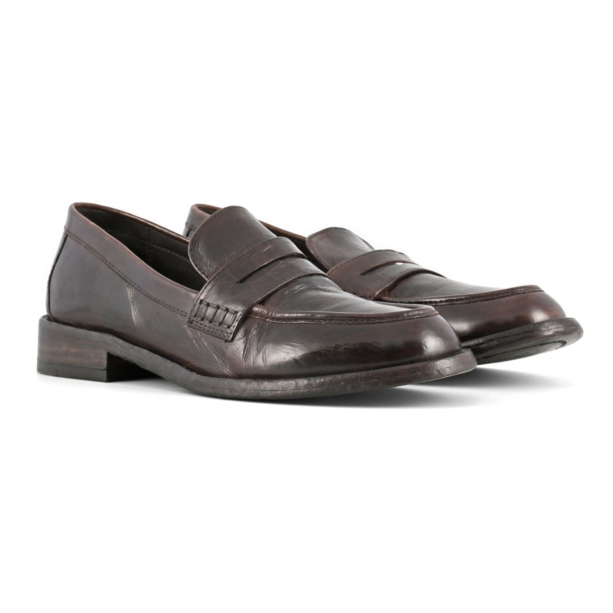 Mocassino effetto invecchiato