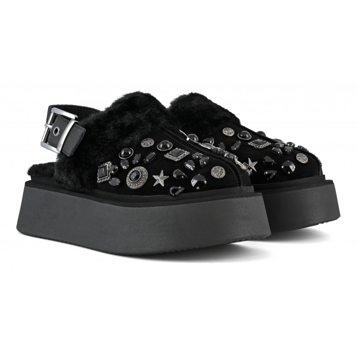 Sabot su suola platform con pietre