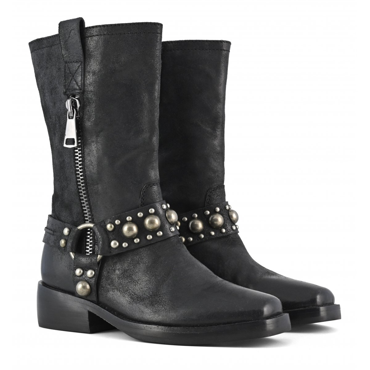 Stivale Frye con zip decorativa