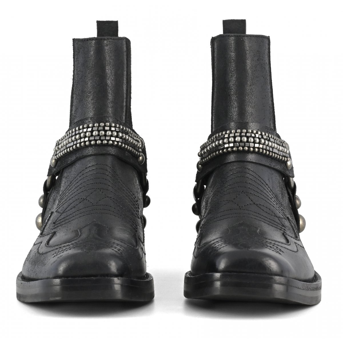 Stivale Frye con perline ricamate