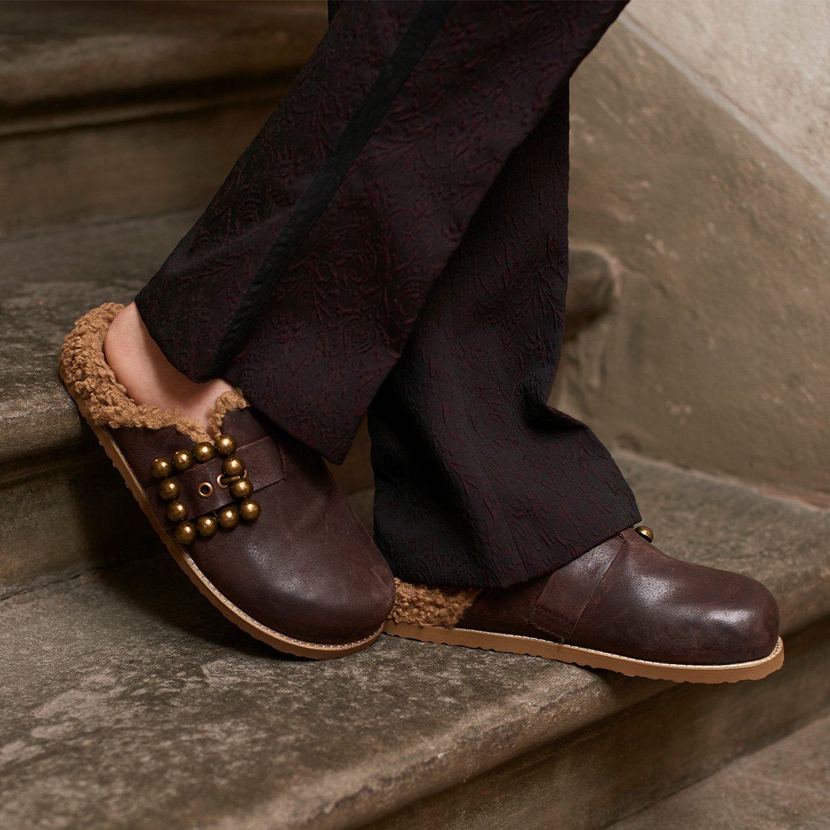 Sabot pelle vintage