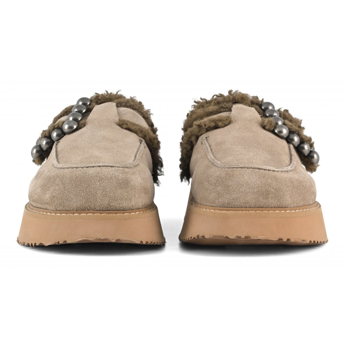 Sabot su suola platform fibbia maxi
