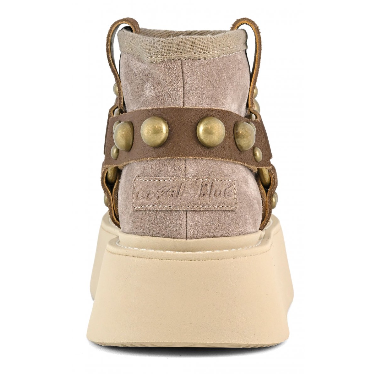 Stivale su suola platform con borchie