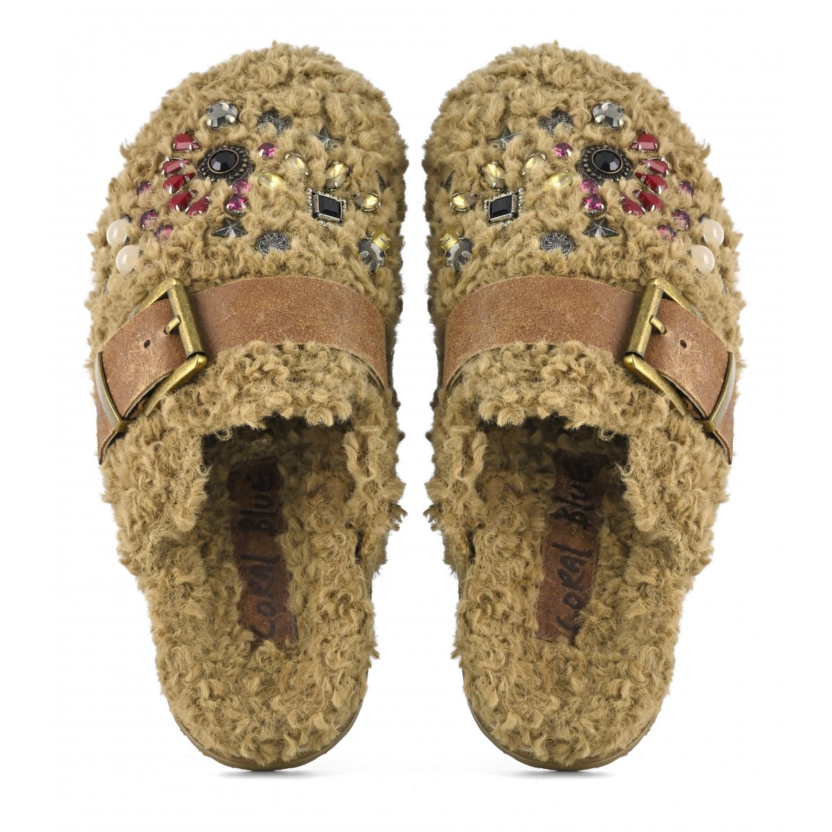 Sabot pelo teddy con pietre