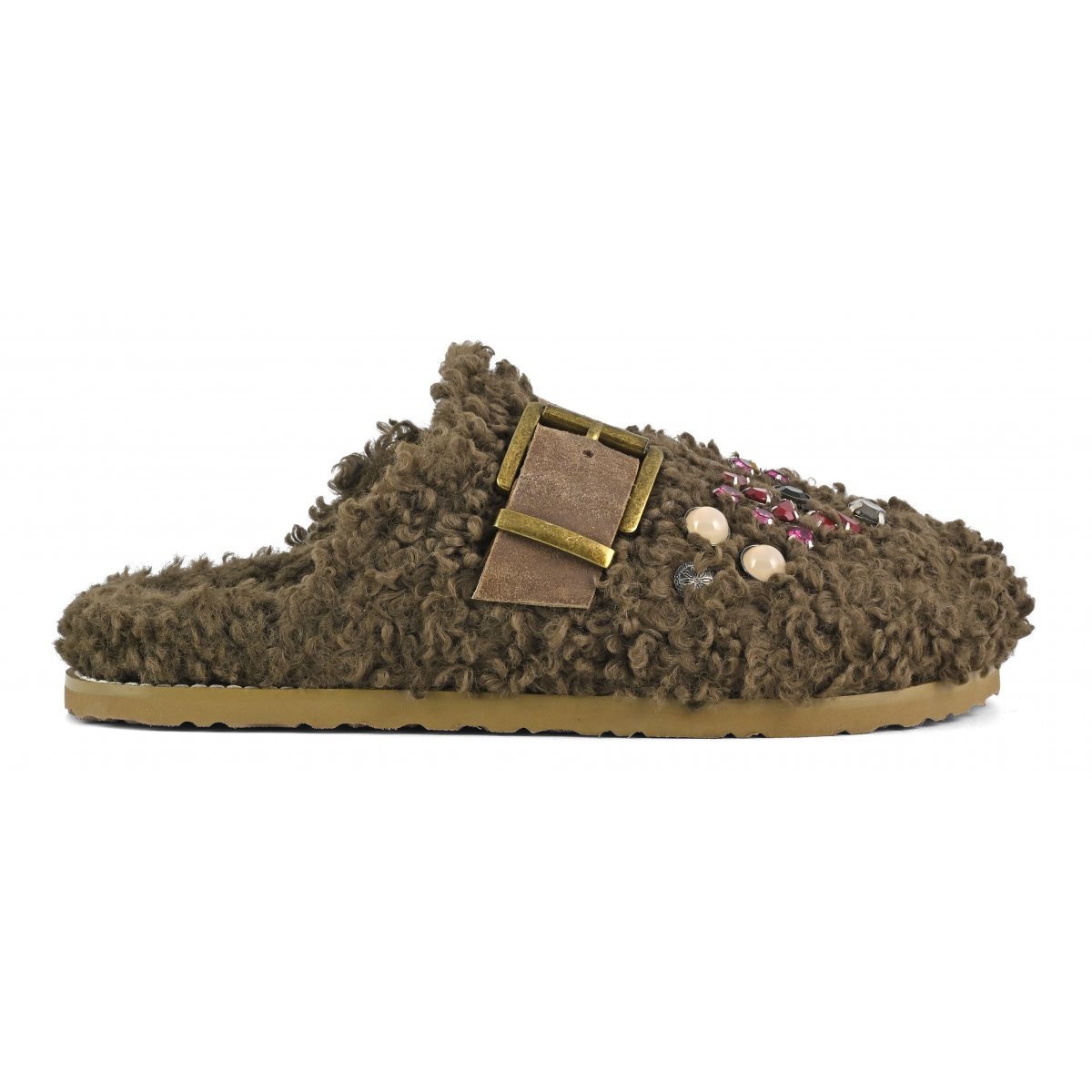 Sabot pelo teddy con pietre