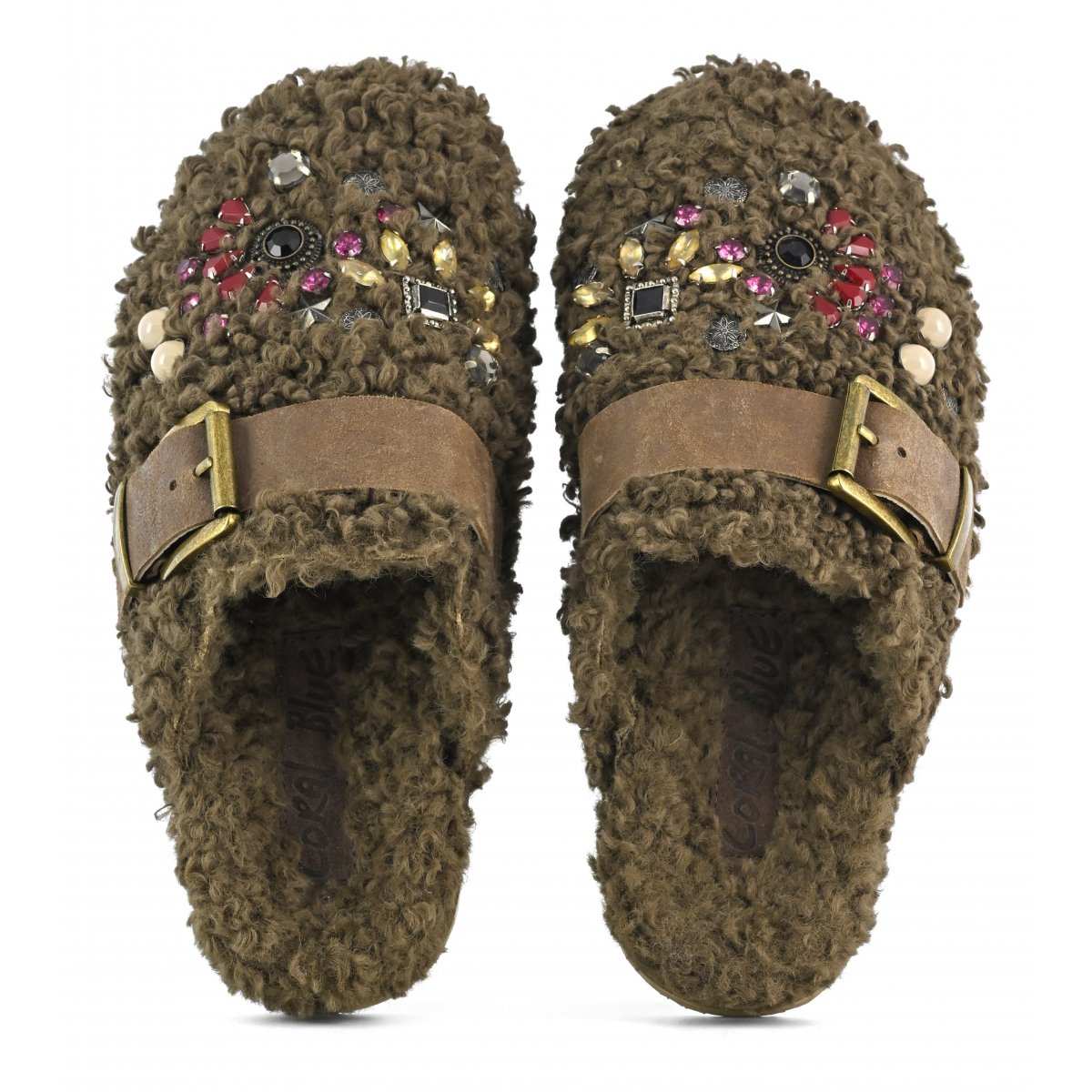 Sabot pelo teddy con pietre
