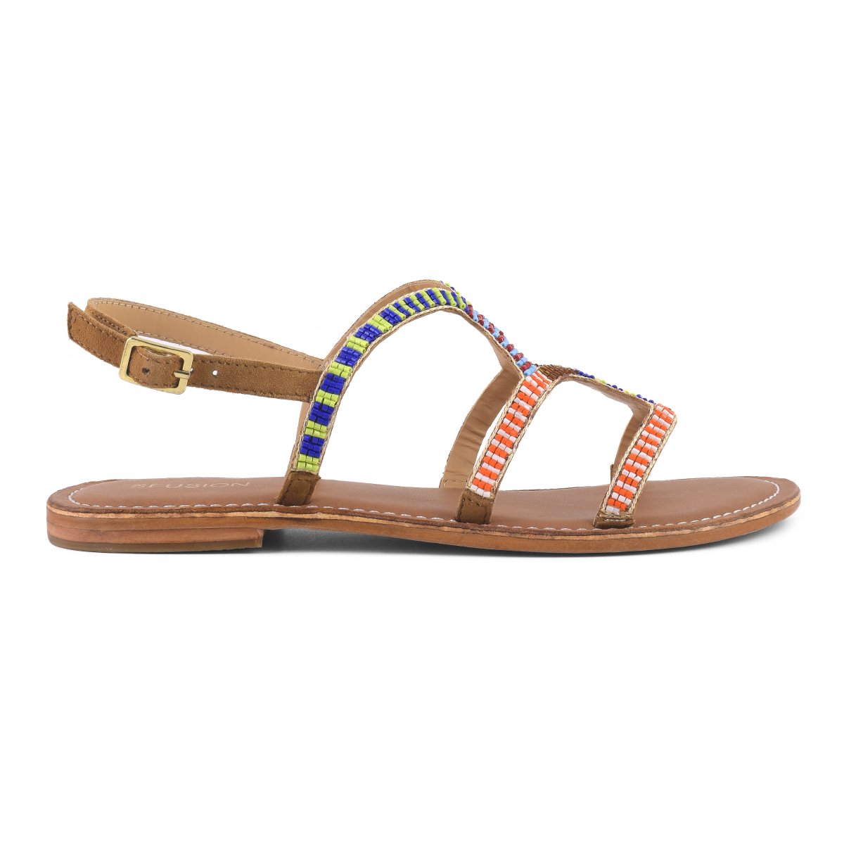 Sandali fascia perline