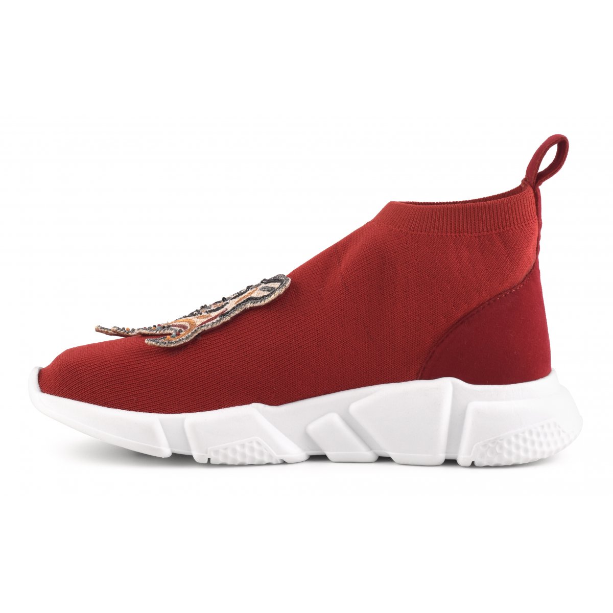 Sneakers con patch Tigre