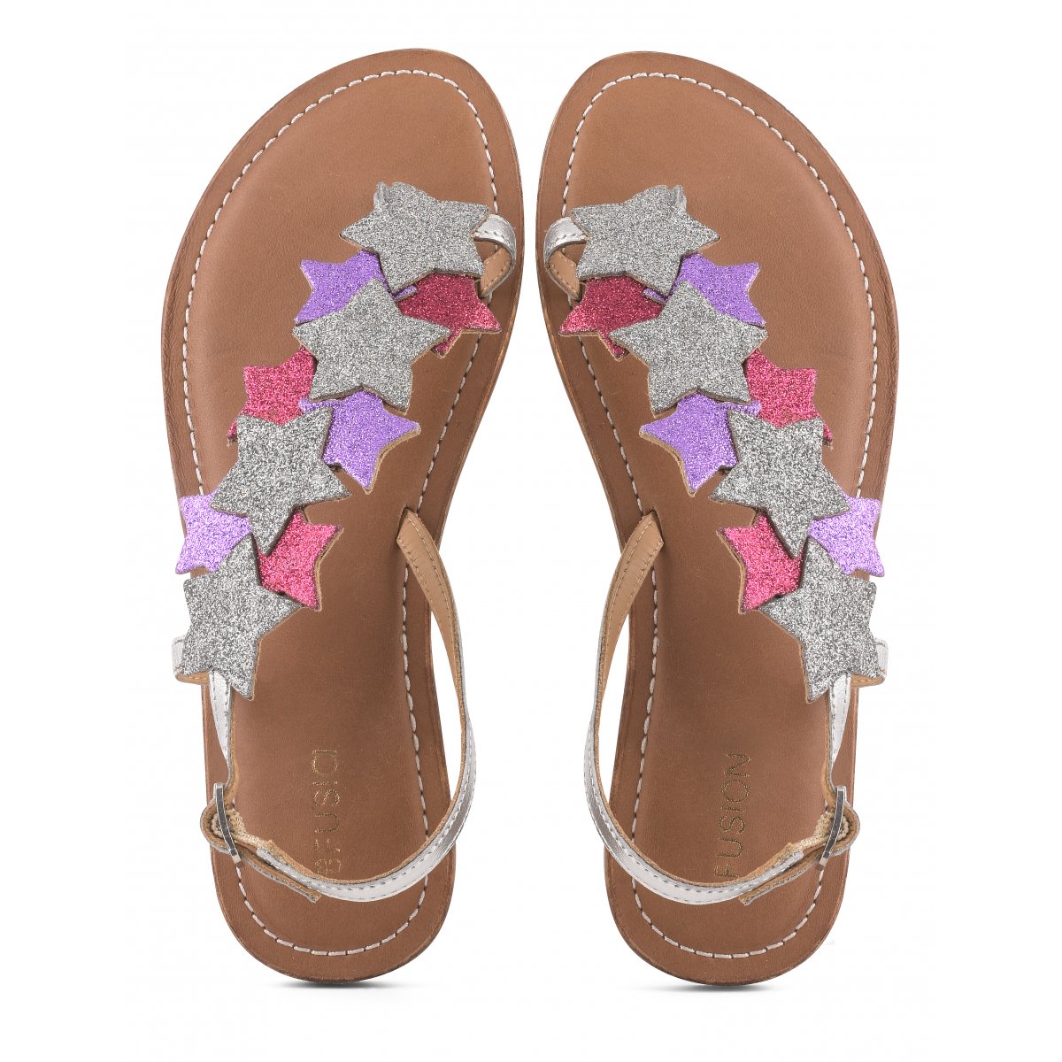 Sandali infradito stelle glitter