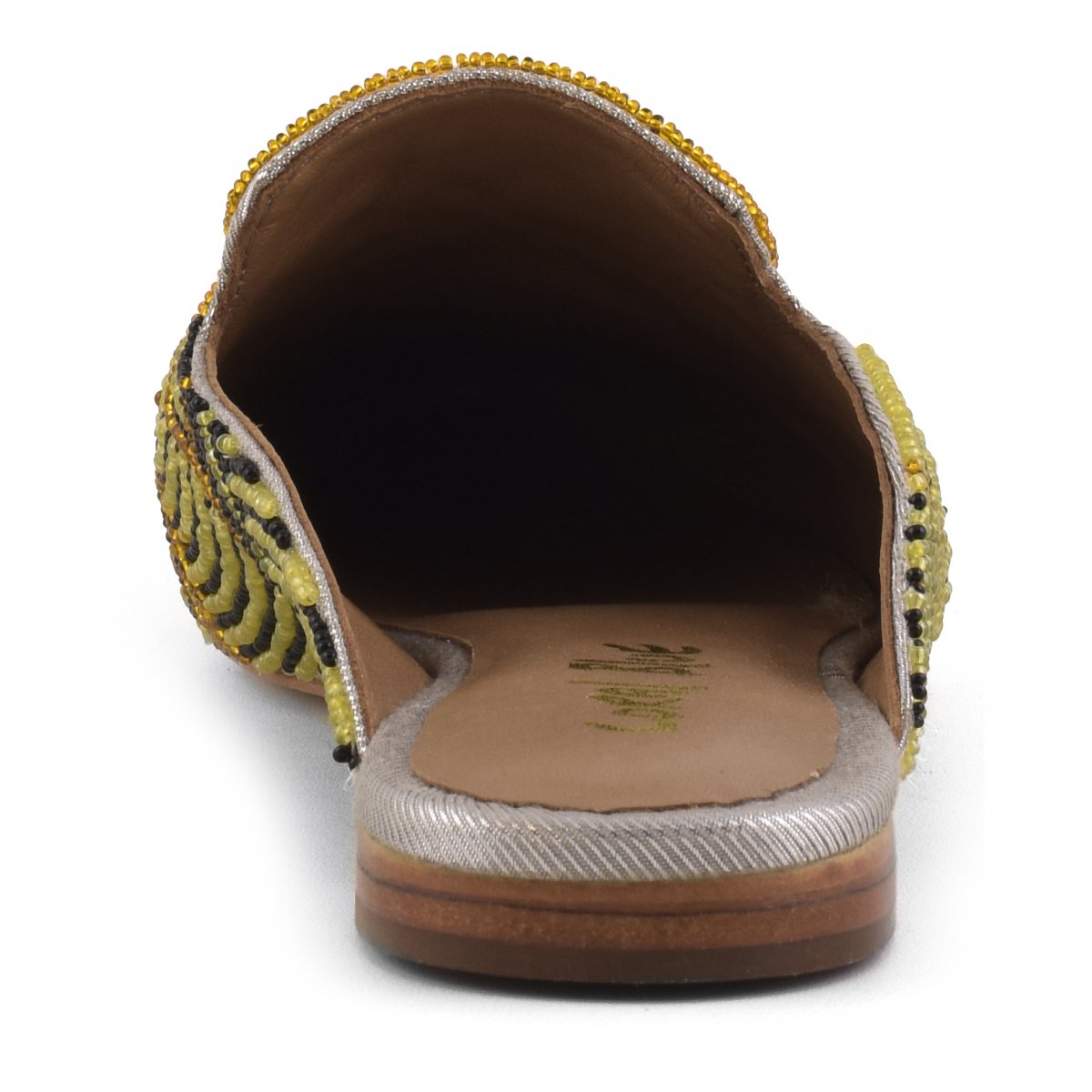 Sabot con ricamo farfalle