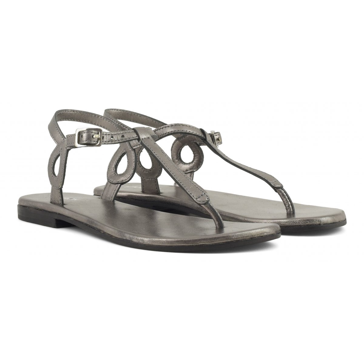 Sandalo infradito minimal in pelle