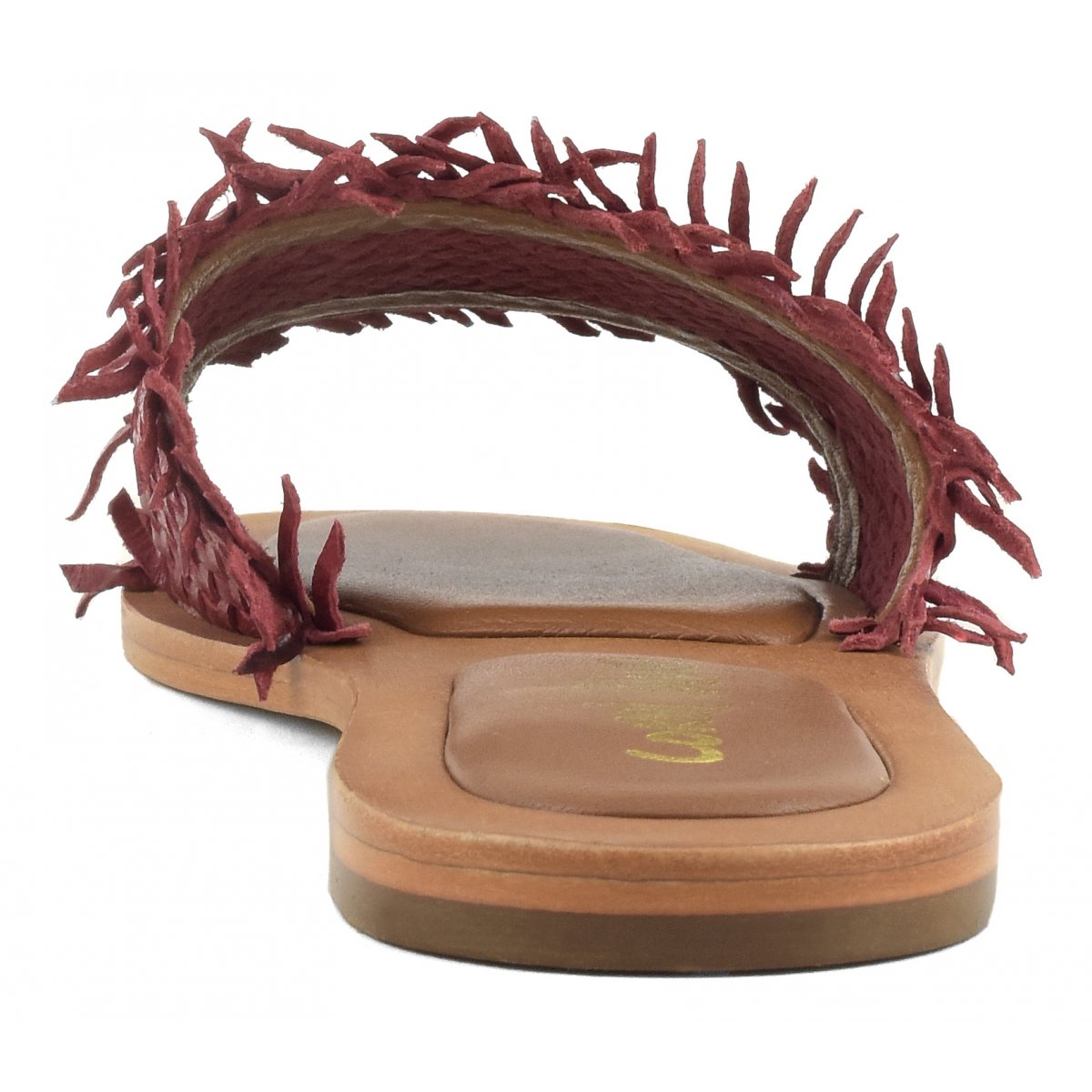 Sabot in pelle intrecciata