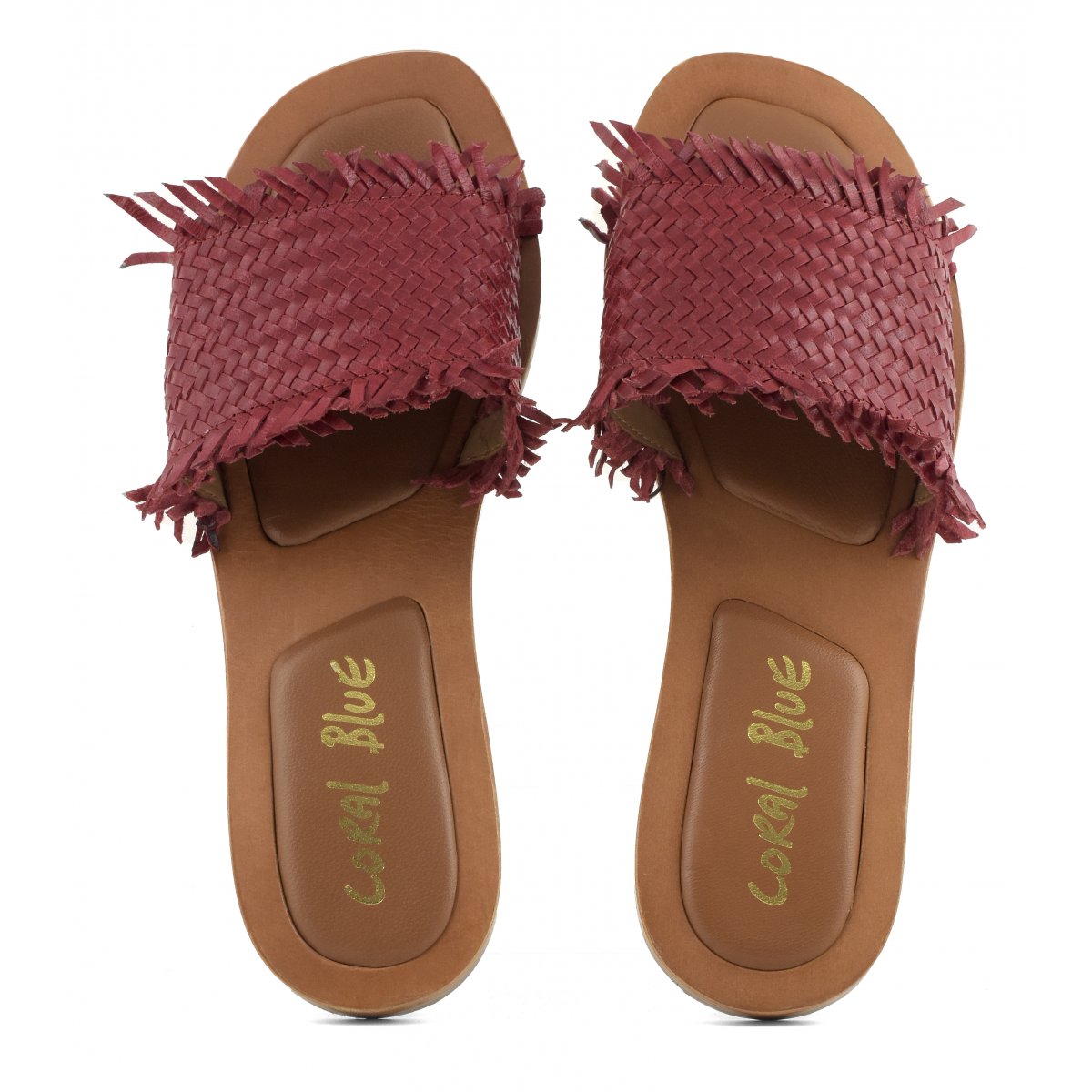 Sabot in pelle intrecciata