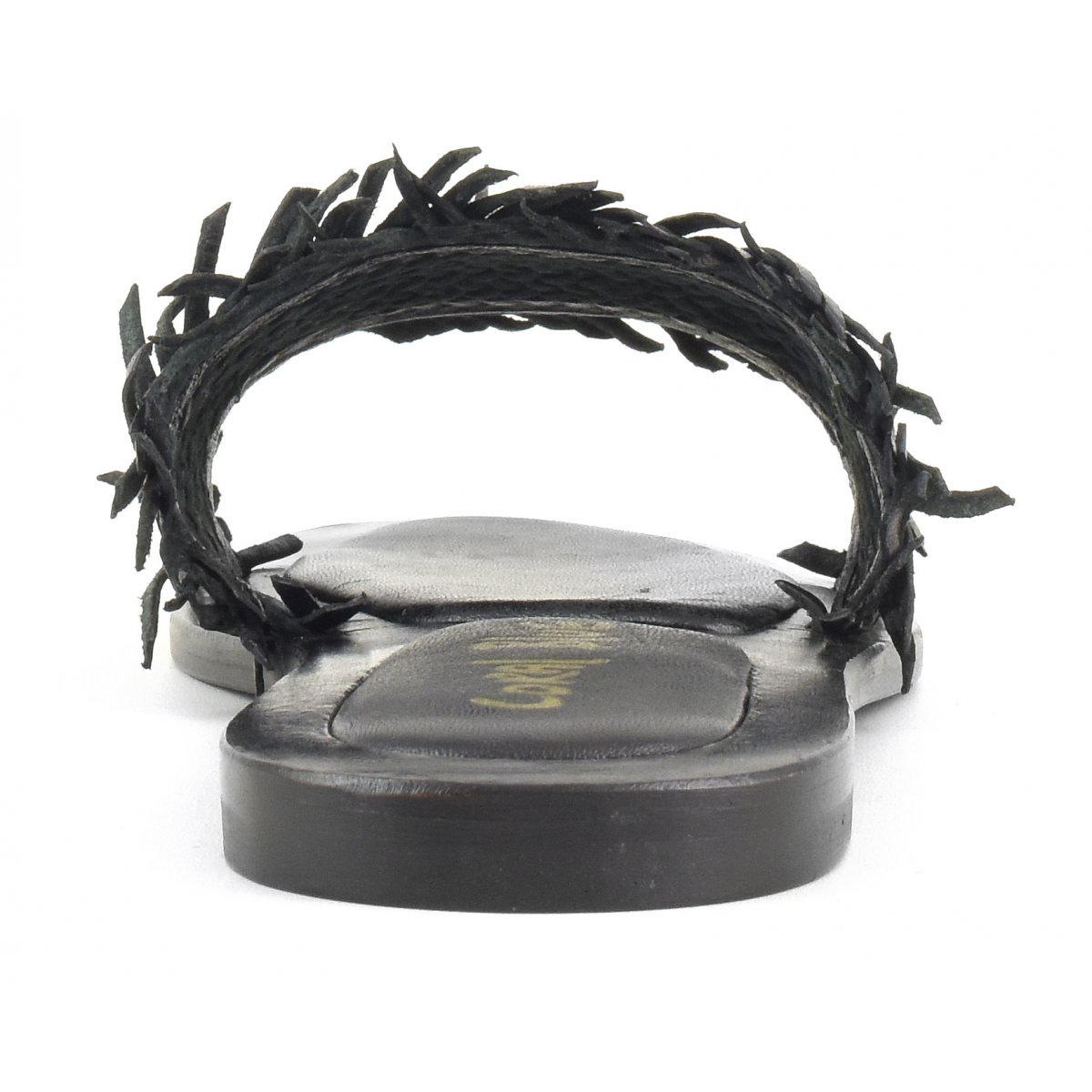 Sabot in pelle intrecciata