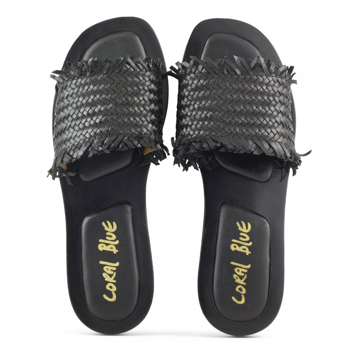 Sabot in pelle intrecciata