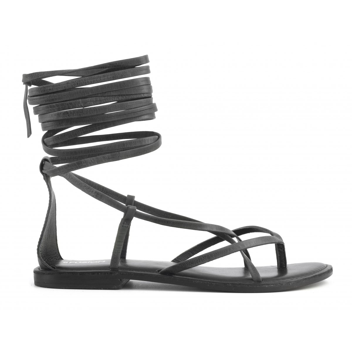 Sandalo lacci lunghi in pelle