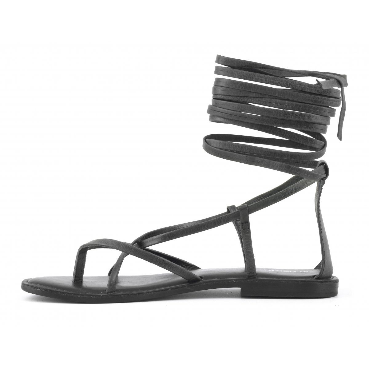 Sandalo lacci lunghi in pelle