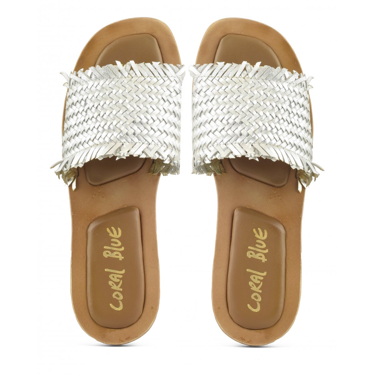 Sabot in pelle intrecciata