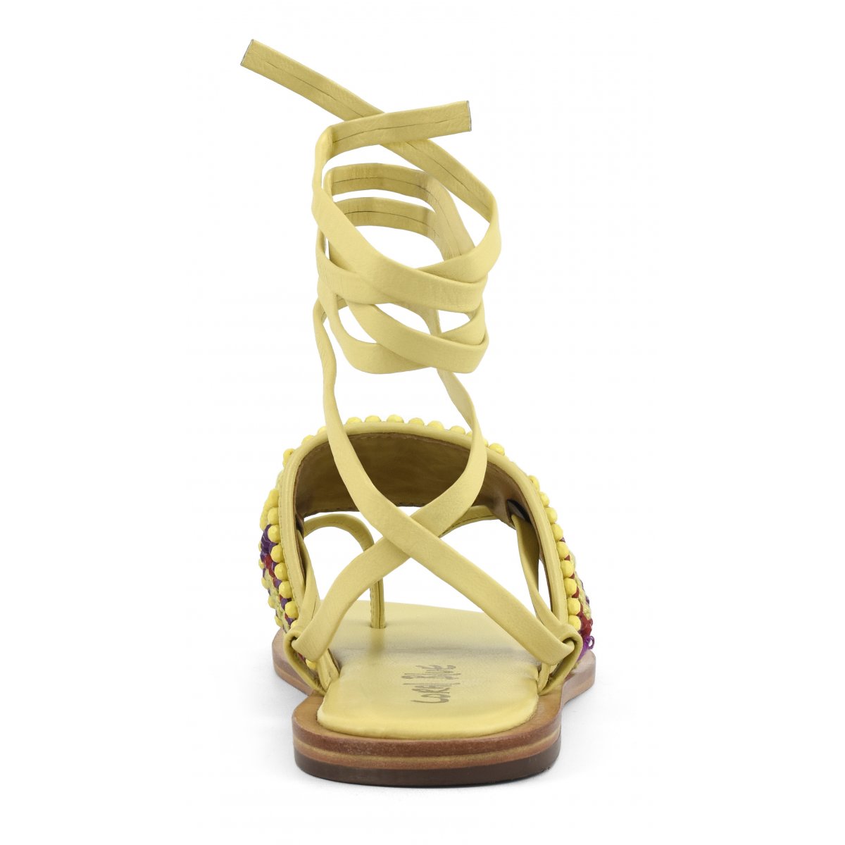 Sandalo infradito ricamo