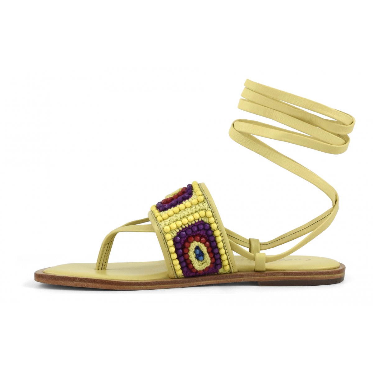 Sandalo infradito ricamo