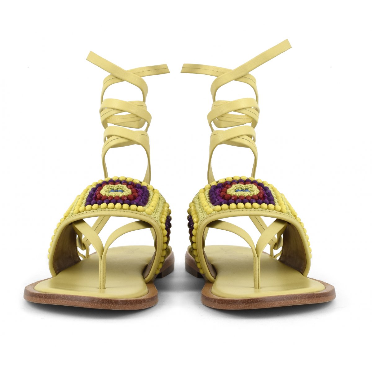 Sandalo infradito ricamo