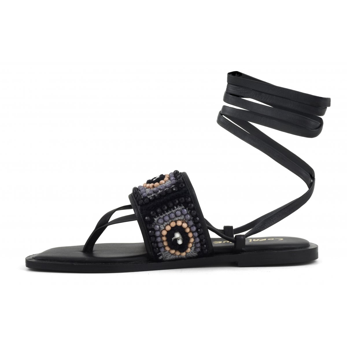 Sandalo infradito ricamo