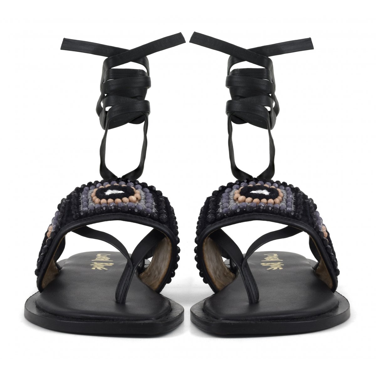 Sandalo infradito ricamo