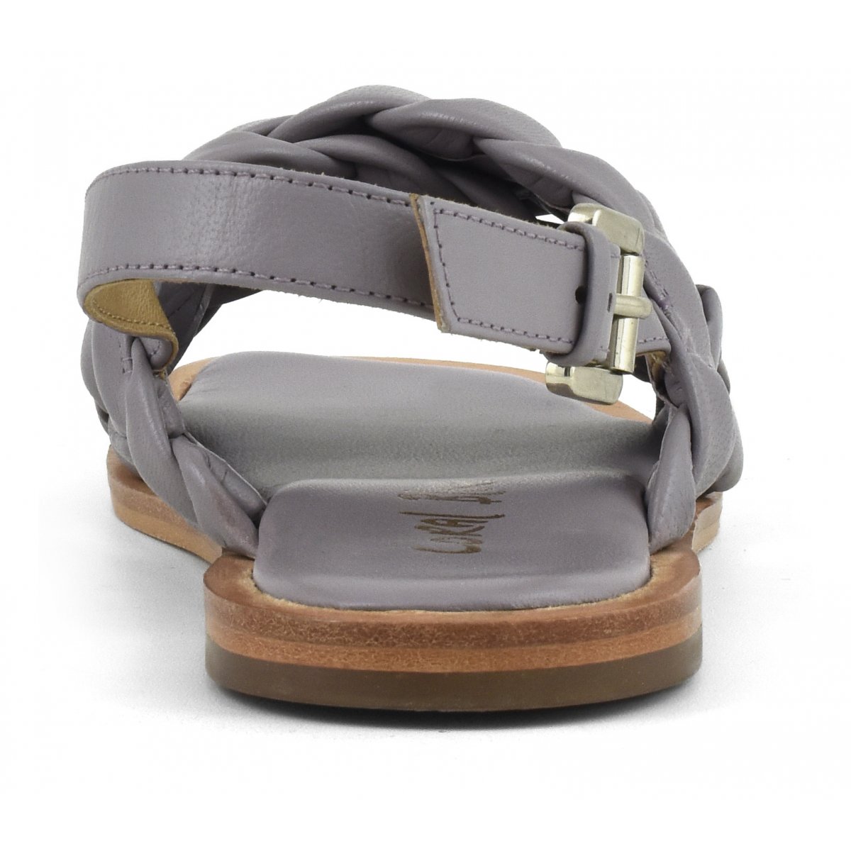Sandalo in pelle intrecciata