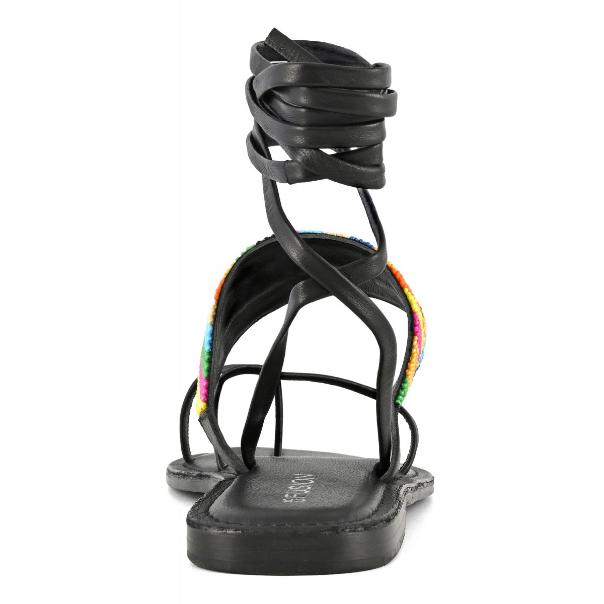 Sandalo schiava infradido ricamo perline