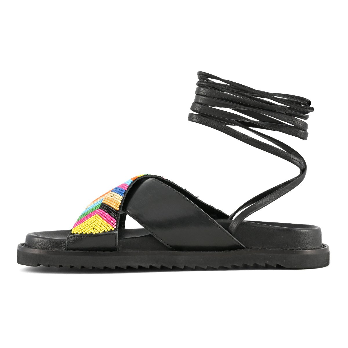 Sandalo fussbett con perline