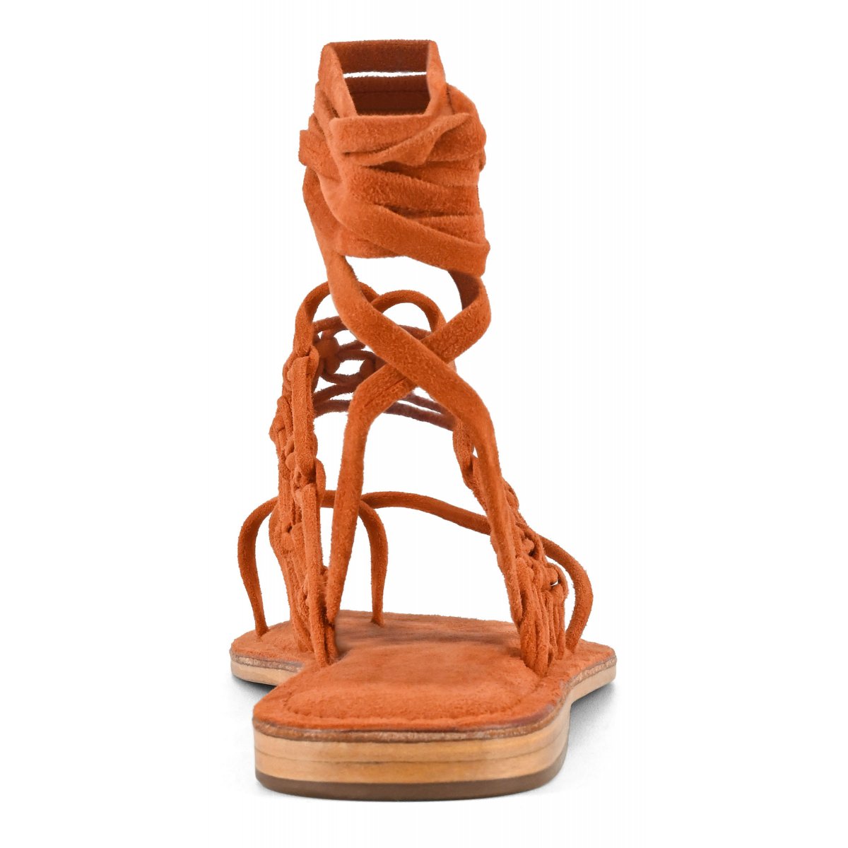 Sandalo schiava infradito nodi in pelle