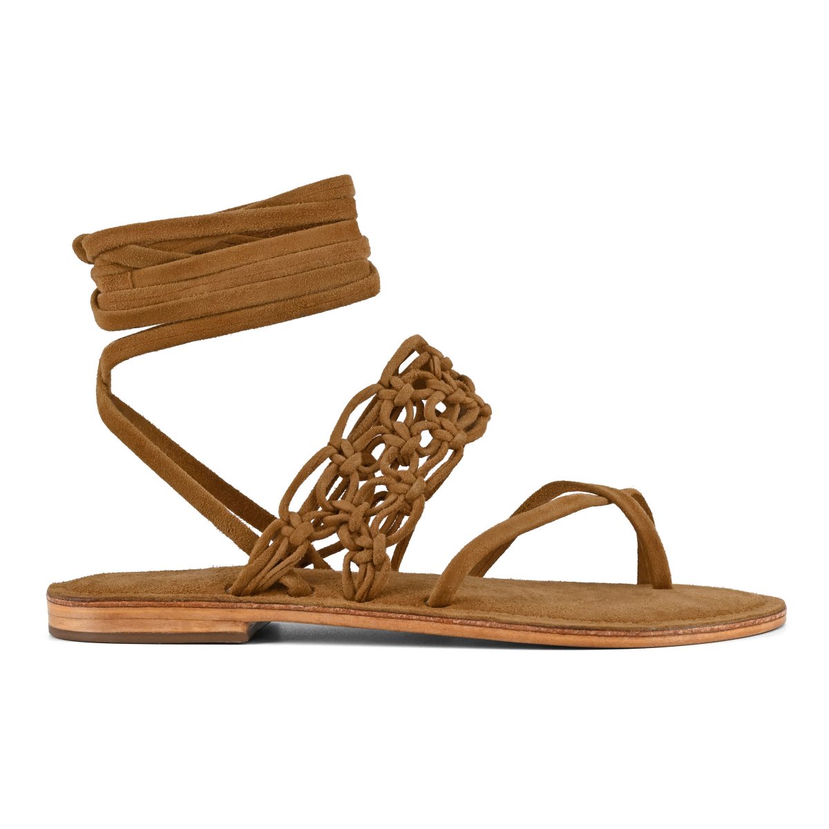 Sandalo schiava infradito nodi in pelle