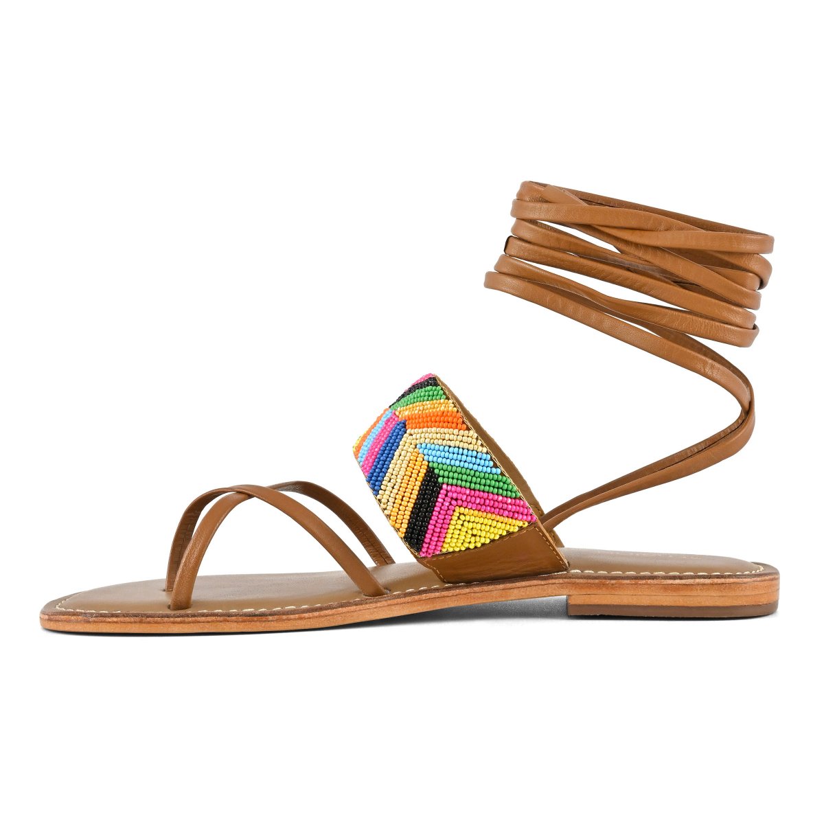 Sandalo schiava infradido ricamo perline