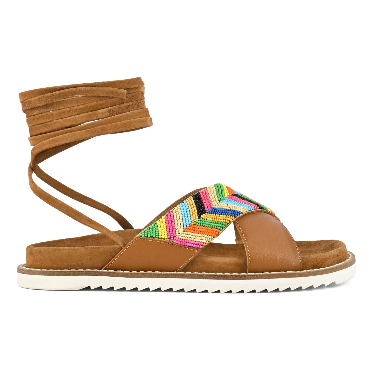 Sandalo fussbett con perline